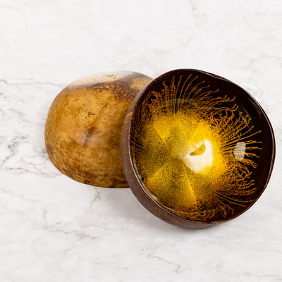 Handcrafted Coconut Shell Serving Bowl