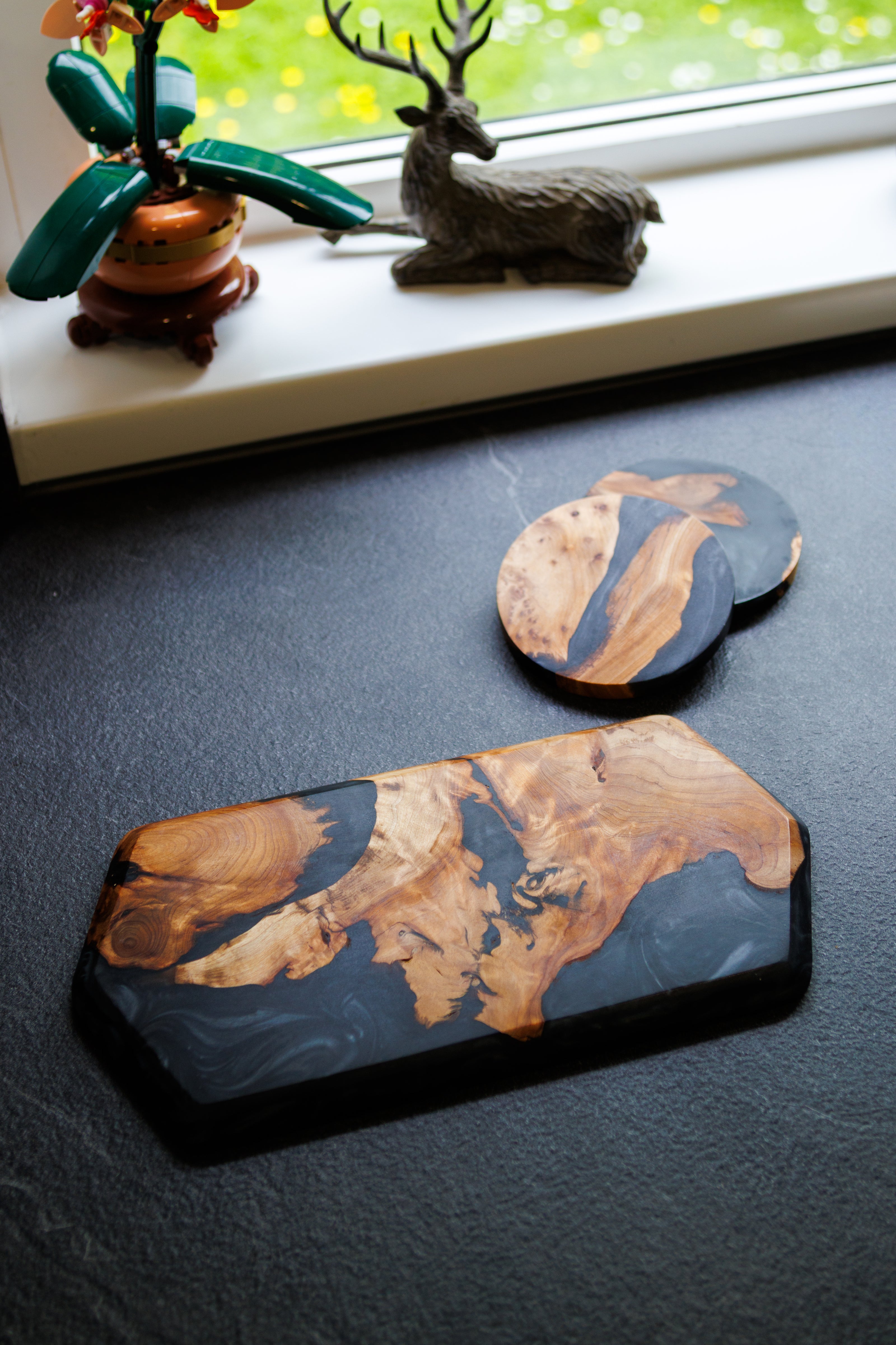 Handcrafted Wood & Resin Charcuterie Board
