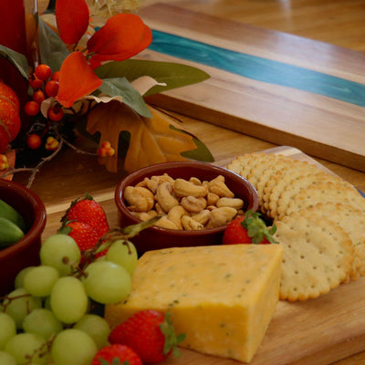 Wood Resin Charcuterie Board | Handmade Scottish Cheese Board | Serving Board Gift | Housewarming Present