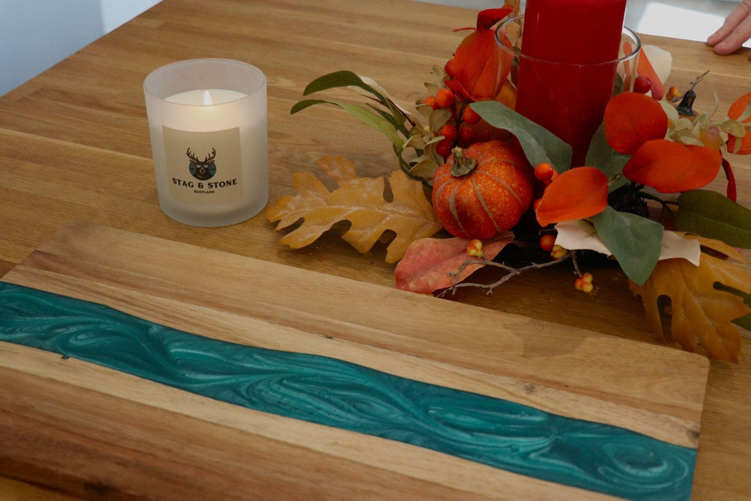 Wood Resin Charcuterie Board | Handmade Scottish Cheese Board | Serving Board Gift | Housewarming Present