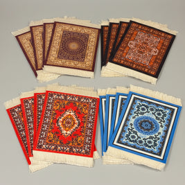 Handcrafted Persian Rug Desk Coasters