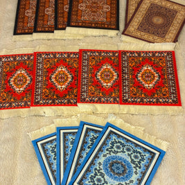 Handcrafted Persian Rug Desk Coasters