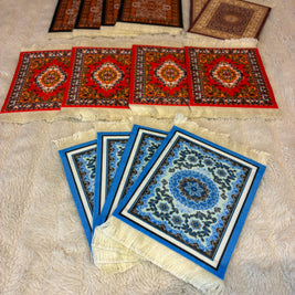 Handcrafted Persian Rug Desk Coasters