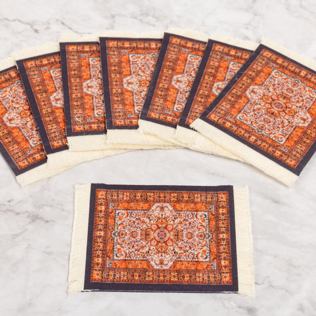 Handcrafted Persian Rug Desk Coasters