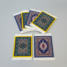 Handcrafted Persian Rug Desk Coasters