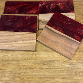 Whisky Lover Coasters | Handmade Wood Resin Drinks Coasters | Gift for Men | Scottish Home Decor