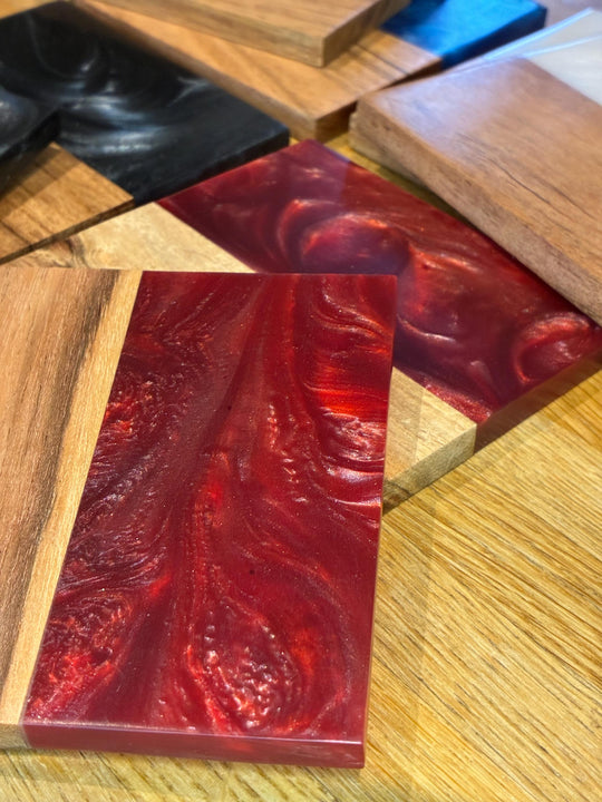 Whisky Lover Coasters | Handmade Wood Resin Drinks Coasters | Gift for Men | Scottish Home Decor