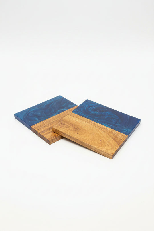 Whisky Lover Coasters | Handmade Wood Resin Drinks Coasters | Gift for Men | Scottish Home Decor