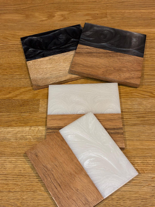 Whisky Lover Coasters | Handmade Wood Resin Drinks Coasters | Gift for Men | Scottish Home Decor