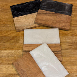 Whisky Lover Coasters | Handmade Wood Resin Drinks Coasters | Gift for Men | Scottish Home Decor
