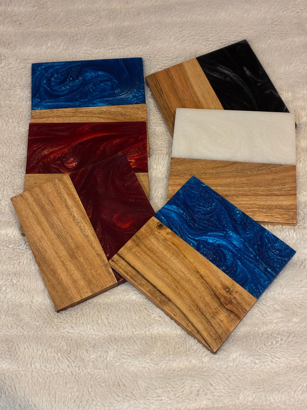 Whisky Lover Coasters | Handmade Wood Resin Drinks Coasters | Gift for Men | Scottish Home Decor