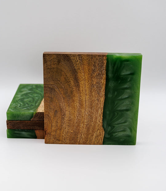 Wood Resin Coasters | Rustic Handmade Drinks Coasters | Cottage Home Decor | Unique Housewarming Gift
