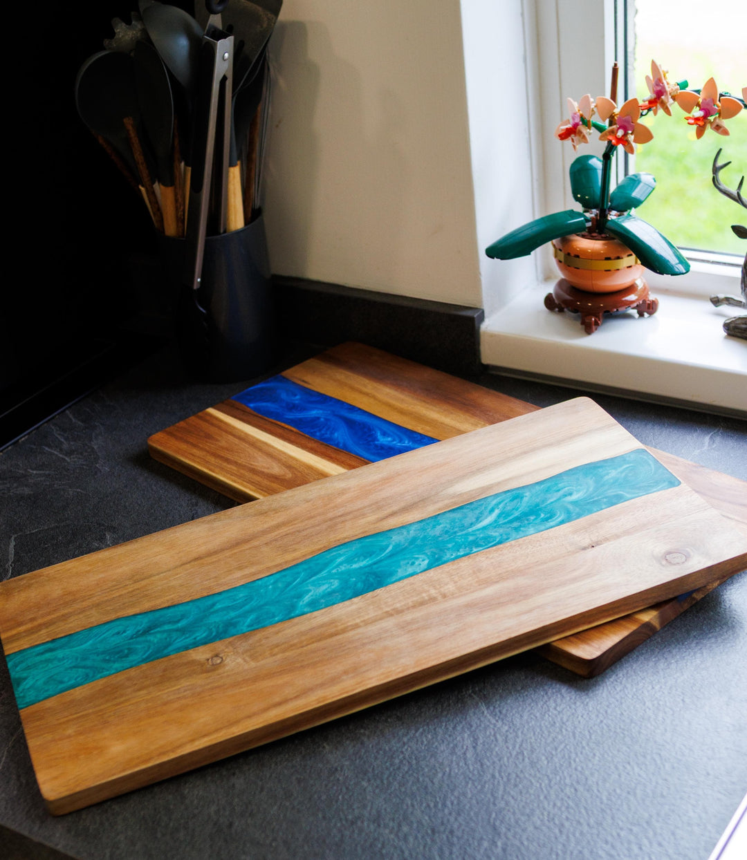 Wood Resin Charcuterie Board | Handmade Scottish Cheese Board | Serving Board Gift | Housewarming Present