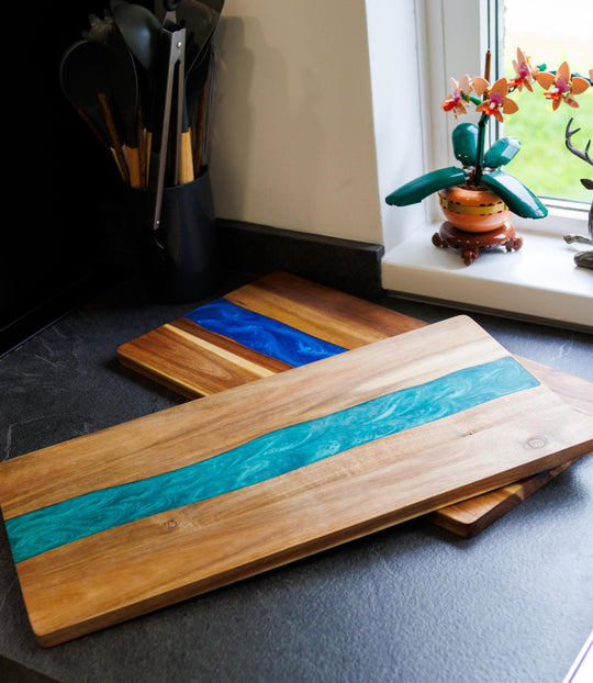 Wood Resin Charcuterie Board | Handmade Scottish Cheese Board | Serving Board Gift | Housewarming Present