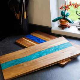 Wood Resin Charcuterie Board | Handmade Scottish Cheese Board | Serving Board Gift | Housewarming Present