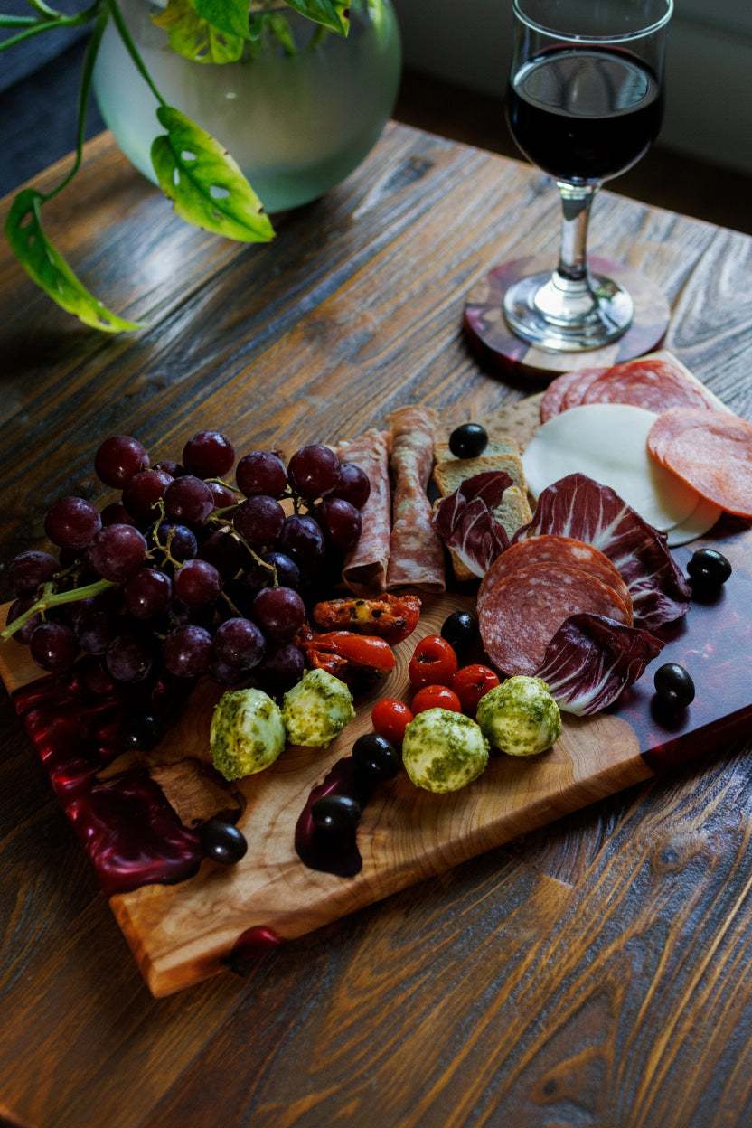 Handcrafted Wood and Resin Charcuterie Boards: Scottish Decor. Thoughtful Gifting