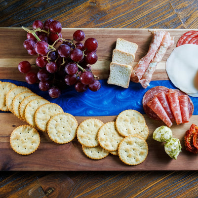 Wood Resin Charcuterie Board | Handmade Scottish Cheese Board | Serving Board Gift | Housewarming Present