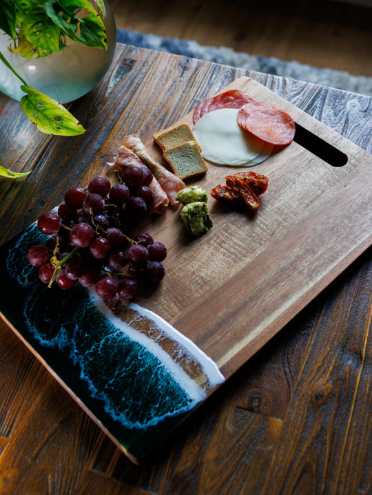 Wood Resin Charcuterie Board | Handmade Scottish Platter | Serving Board Gift | Housewarming