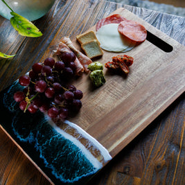 Wood Resin Charcuterie Board | Handmade Scottish Platter | Serving Board Gift | Housewarming