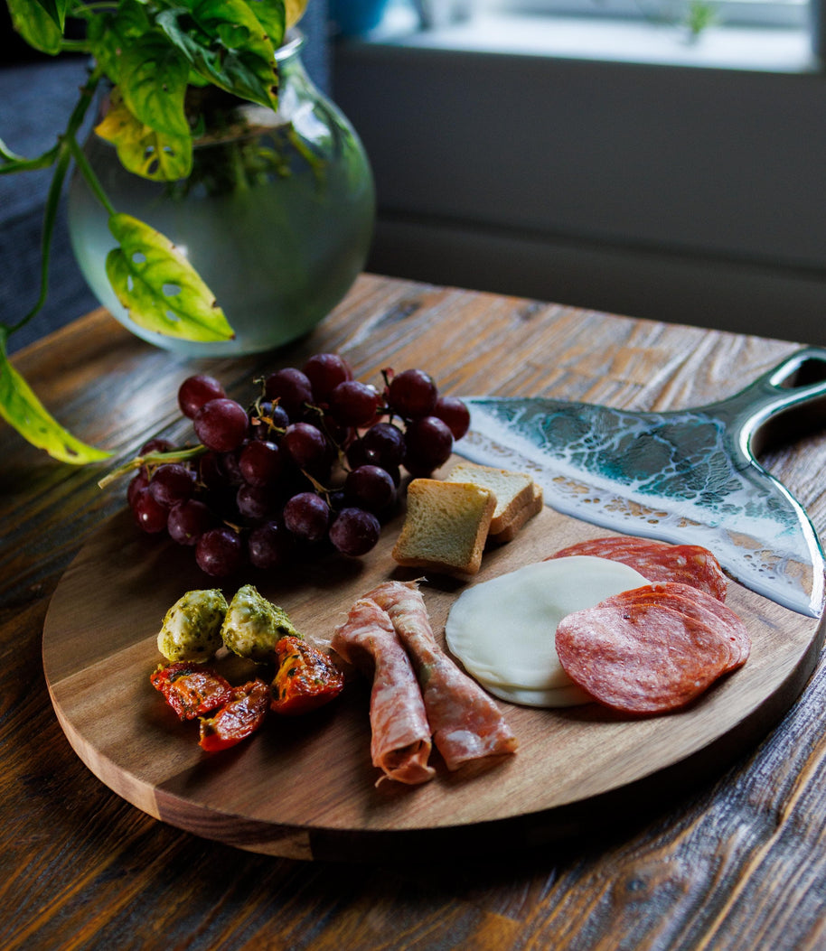 Wood Resin Charcuterie Board | Handmade Scottish Platter | Serving Board Gift | Housewarming