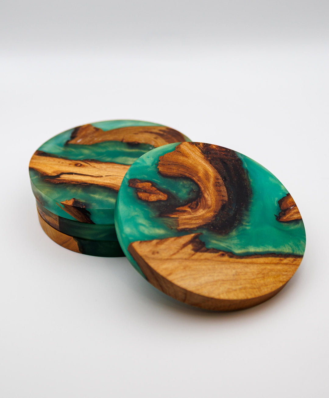 Scottish Resin Coasters | Handmade Wood &amp; Resin Drinks Coasters | Highland Home Decor | Housewarming Gift
