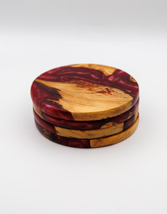 Scottish Resin Coasters | Handmade Wood &amp; Resin Drinks Coasters | Modern Home | Housewarming Gift