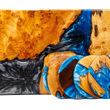 Handcrafted Wood and Resin Charcuterie Boards: Scottish Decor. Thoughtful Gifting