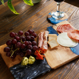 Handcrafted Wood and Resin Charcuterie Boards: Scottish Decor. Thoughtful Gifting