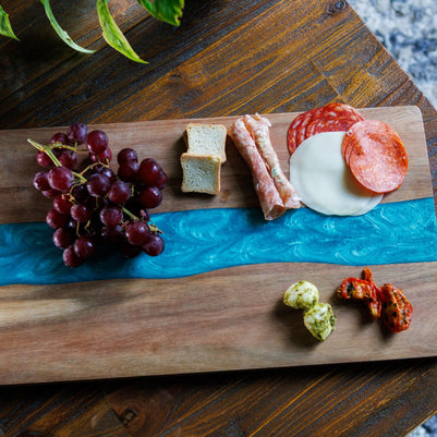 Wood Resin Charcuterie Board | Handmade Scottish Cheese Board | Serving Board Gift | Housewarming Present