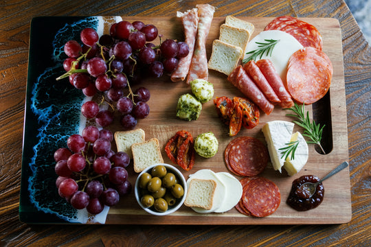 Wood Resin Charcuterie Board | Handmade Scottish Platter | Serving Board Gift | Housewarming