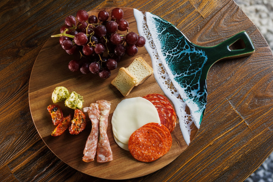 Wood Resin Charcuterie Board | Handmade Scottish Platter | Serving Board Gift | Housewarming