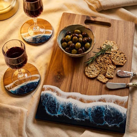 Handcrafted Scottish Wood & Wave Resin Board