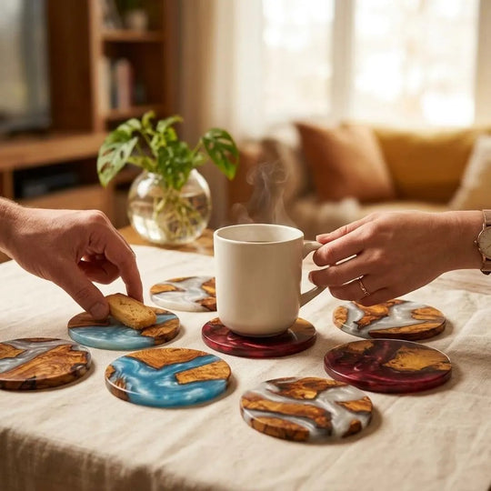 Handcrafted Scottish Resin Whisky Coasters