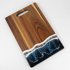 Handcrafted Scottish Wood & Wave Resin Board